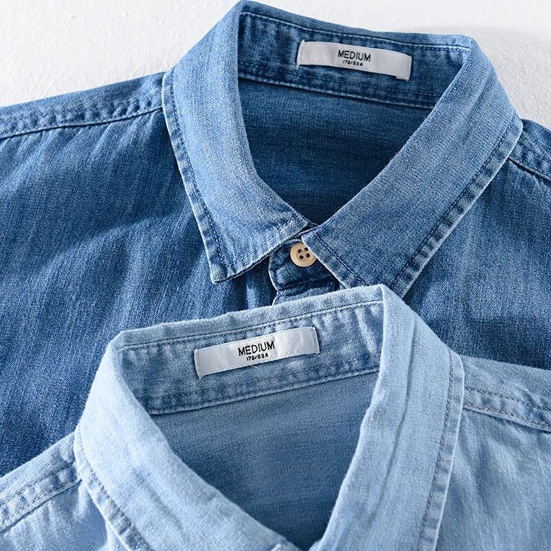 Alessandro Denim Herrenhemd aus hochwertiger Baumwolle für einen stilvollen Look