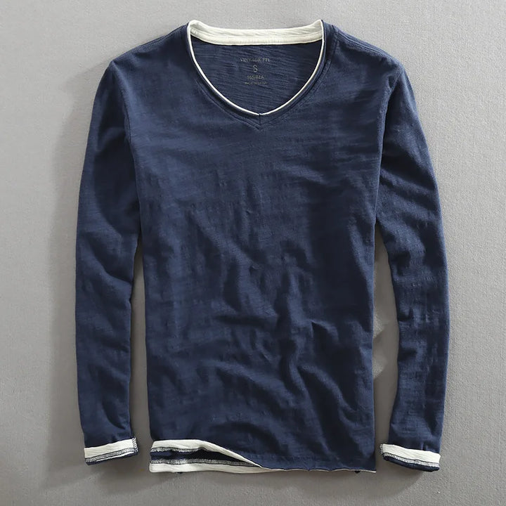 Elegancki męski sweter z miękkiej bawełny, idealny na każdą okazję