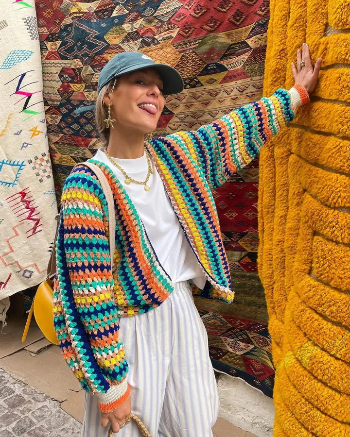 Modische Boho-Strickjacke für Frauen für eleganten und lässigen Stil