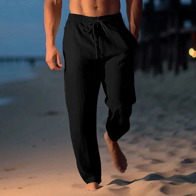 Pantaloni in Lino Eleganti da Uomo Gabriele™ - Komfort und Stil Raffinato