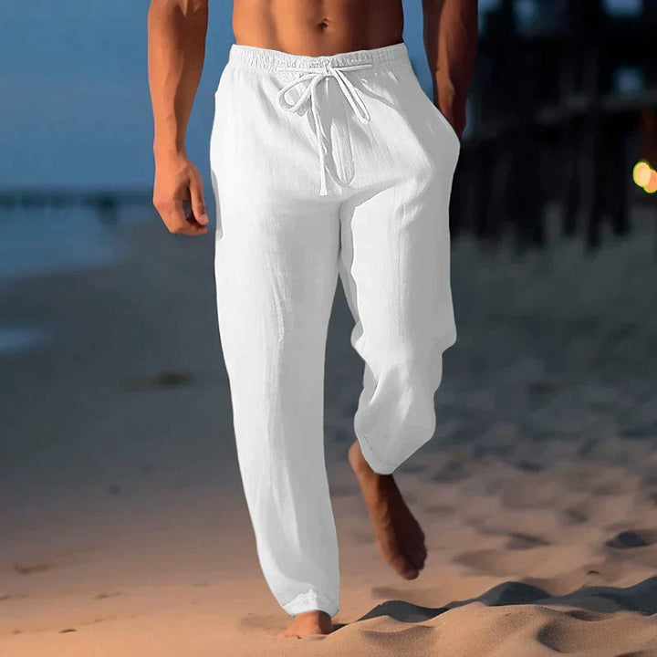 Pantaloni in Lino Eleganti da Uomo Gabriele™ - Komfort und Stil Raffinato