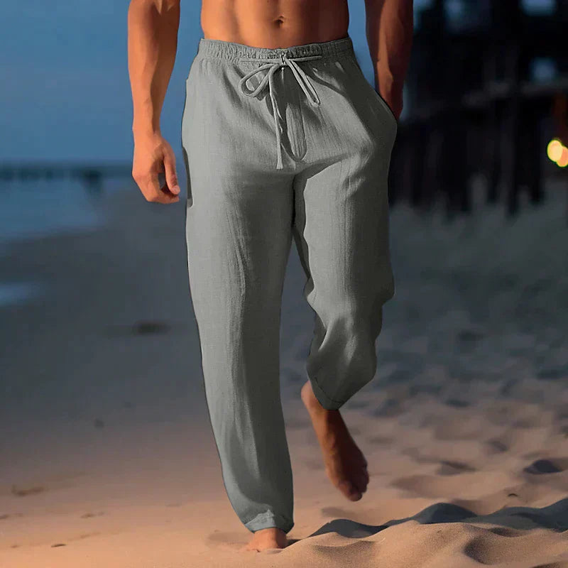 Pantaloni in Lino Eleganti da Uomo Gabriele™ - Komfort und Stil Raffinato