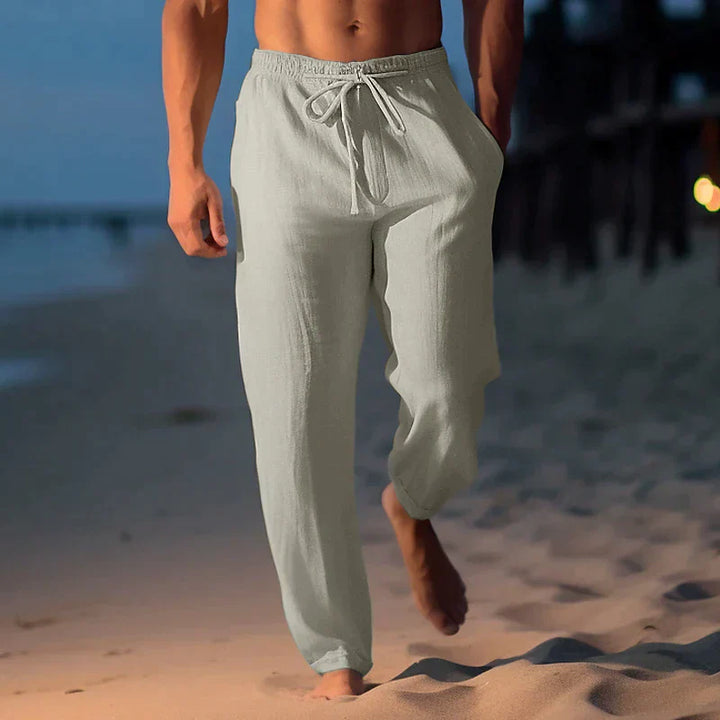 Pantaloni in Lino Eleganti da Uomo Gabriele™ - Komfort und Stil Raffinato