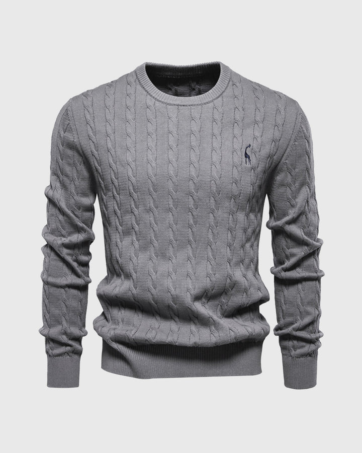 Modischer Herrenpullover aus weichem Baumwollstrick - zeitloser Komfort und Eleganz