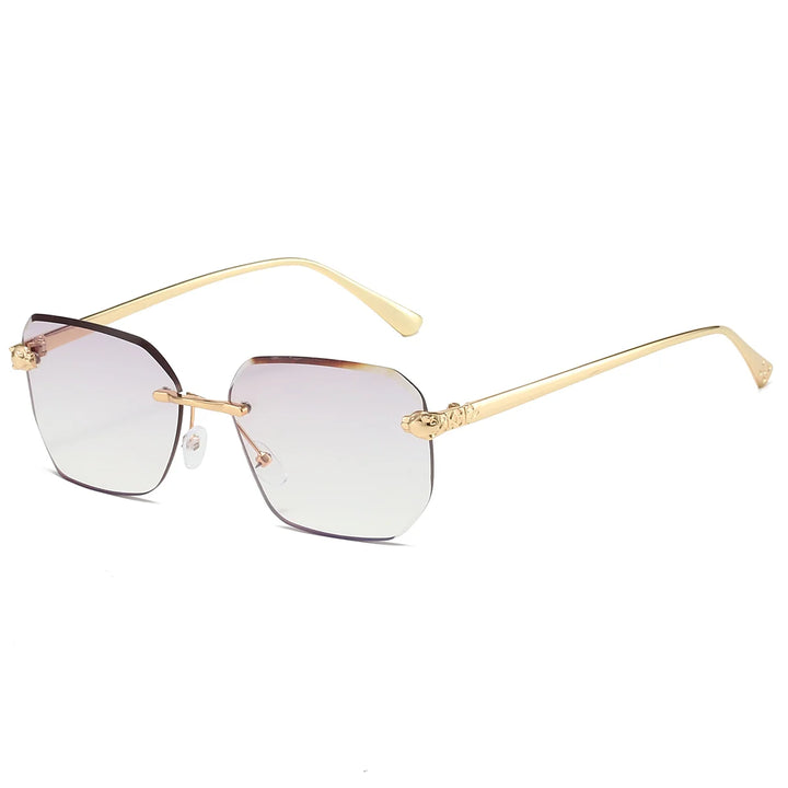 Stylowe męskie okulary przeciwsłoneczne bez oprawek – elegancka ochrona przed słońcem dla mężczyzn