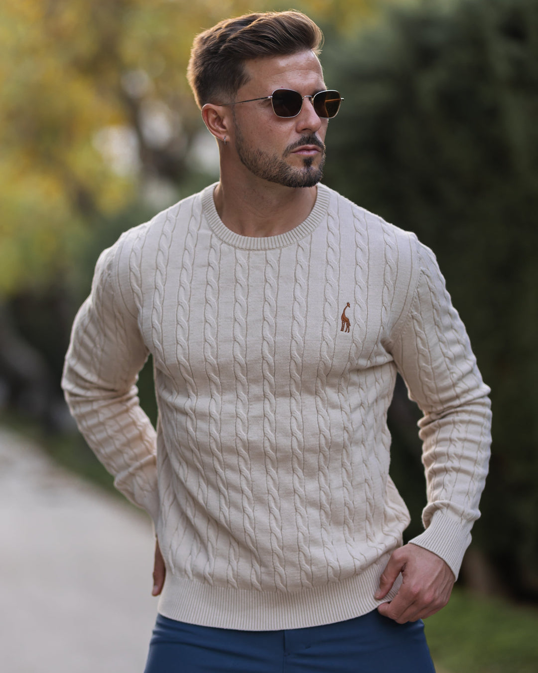 Modischer Herrenpullover aus weichem Baumwollstrick - zeitloser Komfort und Eleganz
