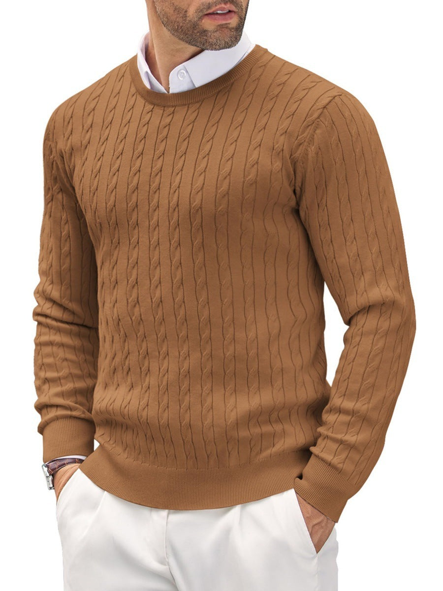 Modischer Herren-Feinstrick-Pullover mit Rundhalsausschnitt - perfekt für jede Gelegenheit