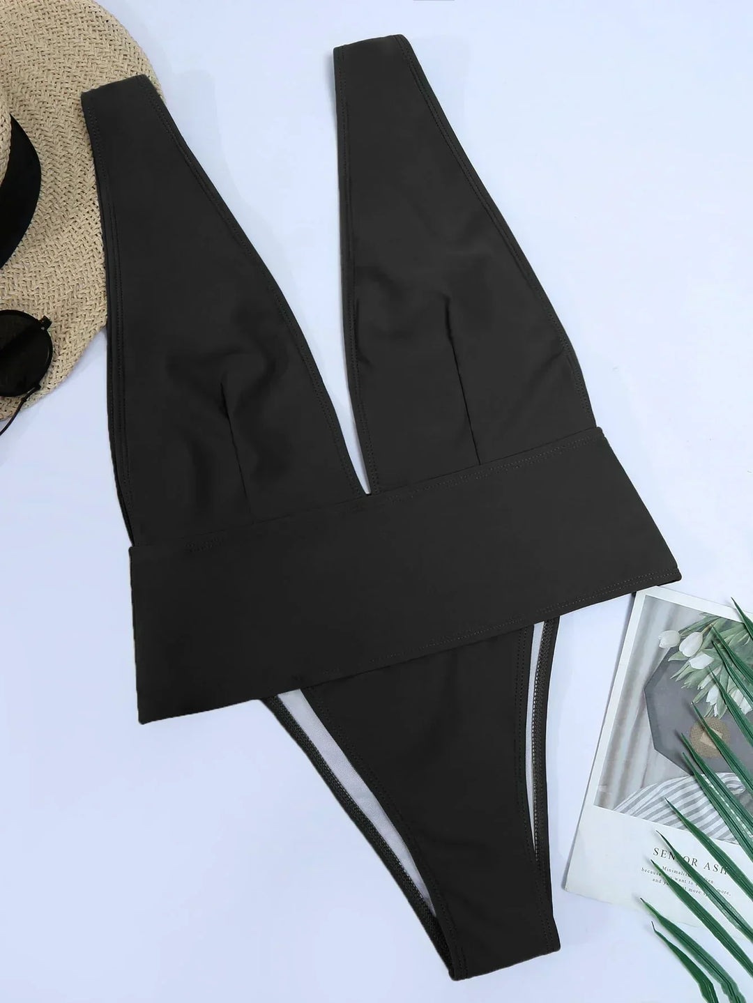 Rhia | Luxe Badpak met Open Rug en Chic Snit voor een Verfijnde en Elegante Look