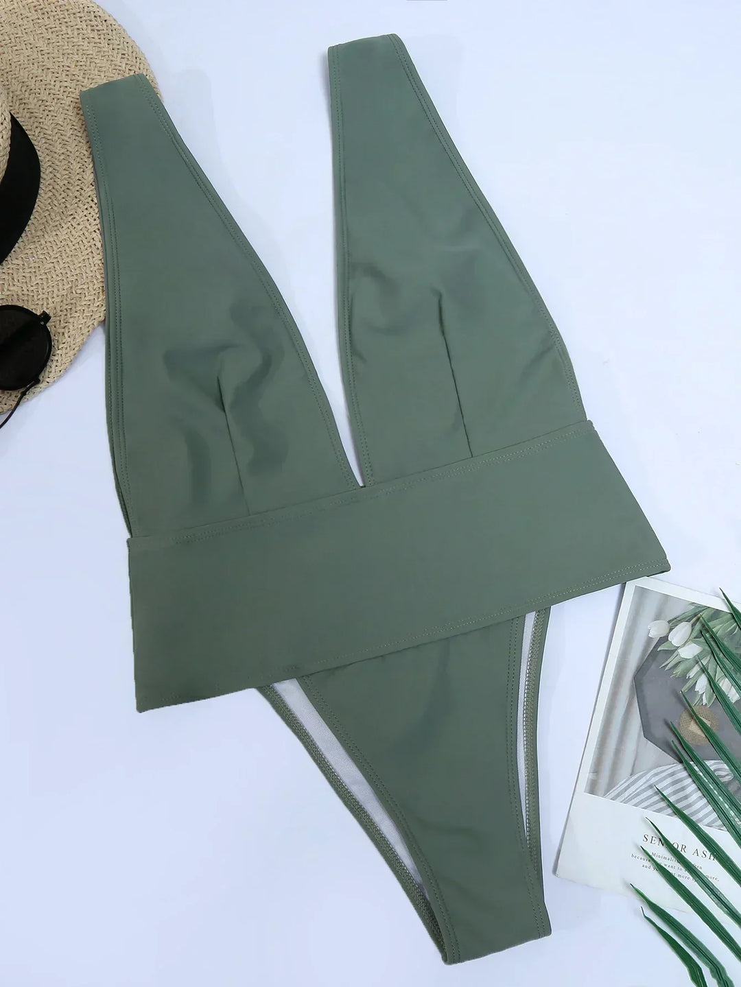 Rhia | Luxe Badpak met Open Rug en Chic Snit voor een Verfijnde en Elegante Look