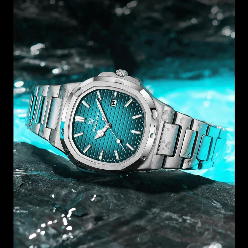 Elegante Herren Edelstahl-Armbanduhr – Perfekt für jeden Anlass