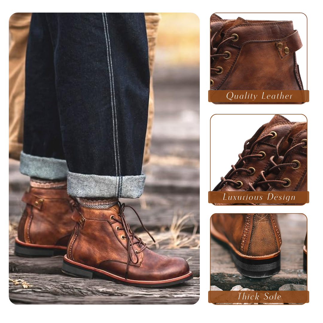 Elegante Herren-Lederschuhe im Retro-Stil - die Klassiker mit außergewöhnlichem Komfort verbinden