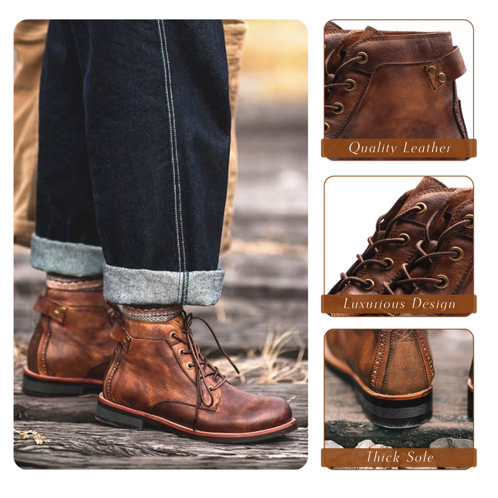 Elegante Herren-Lederschuhe im Retro-Stil - die Klassiker mit außergewöhnlichem Komfort verbinden