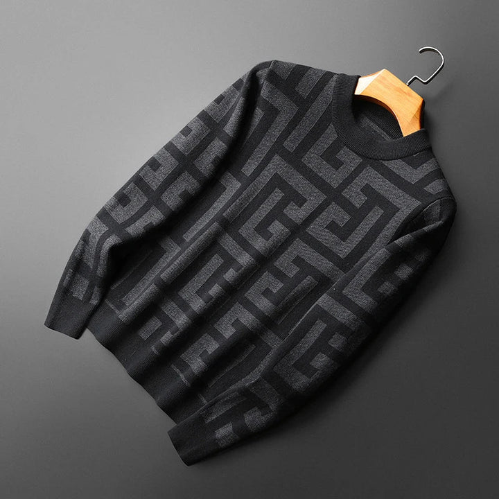 Stilvoller Herrenstrickpullover im eleganten klassischen Stil