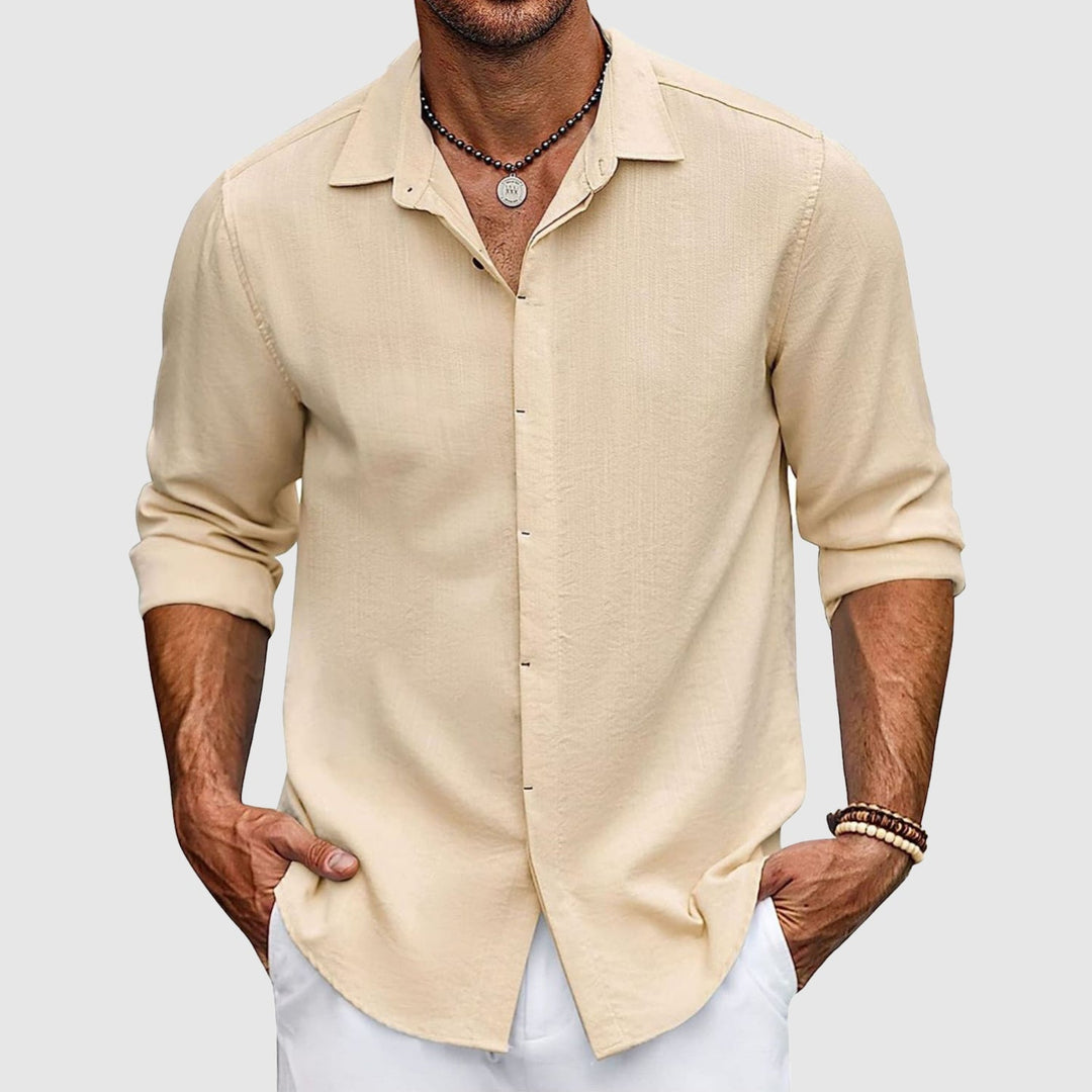 Elegantes Herren-Leinenhemd in trendigen Farben - perfekt für einen anspruchsvollen und stilvollen Look