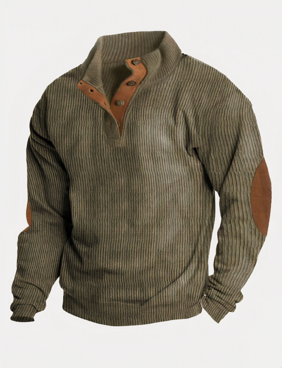 Modischer Herren-Rippenstrickpullover - Alltagsklassiker