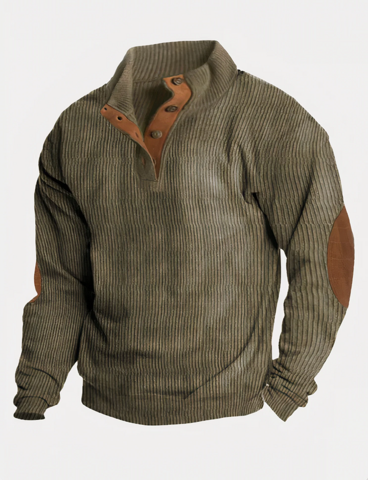 Modischer Herren-Rippenstrickpullover - Alltagsklassiker