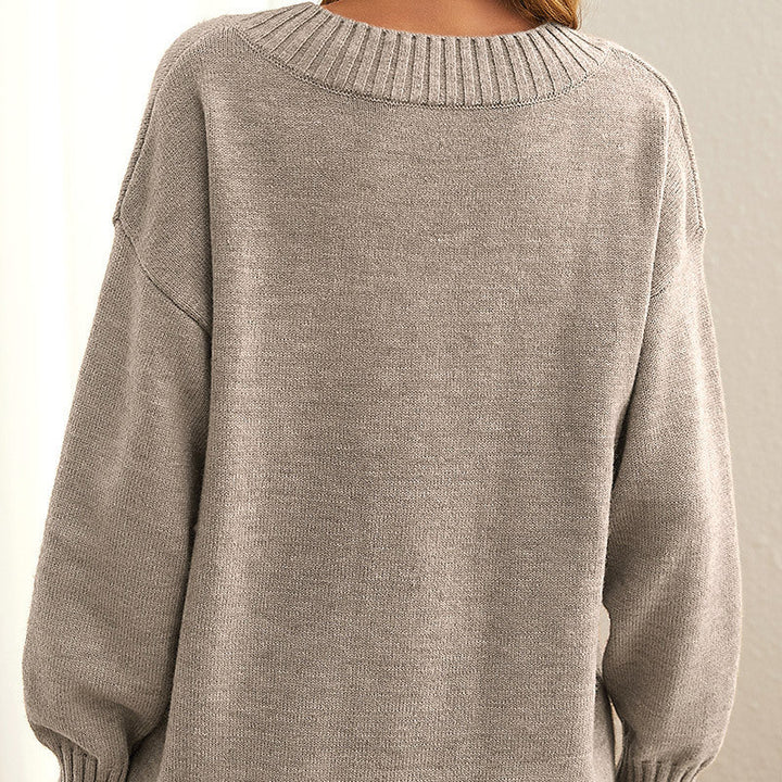 Eleganter langärmeliger Damenpullover - perfekt für jede Gelegenheit