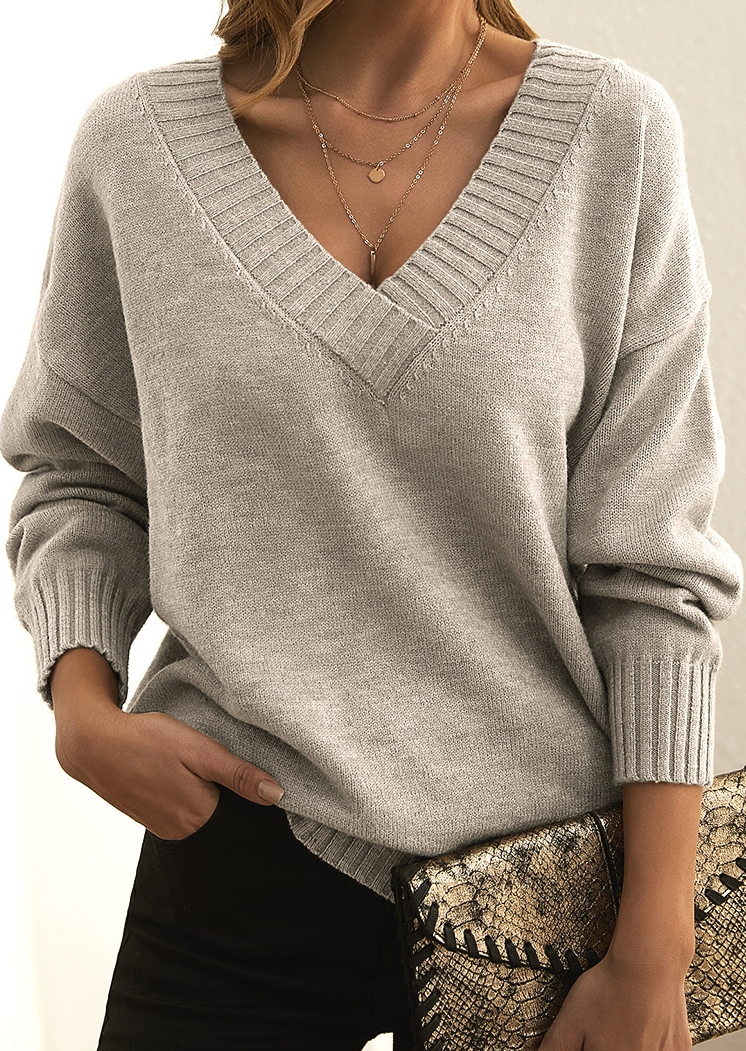 Eleganter langärmeliger Damenpullover - perfekt für jede Gelegenheit