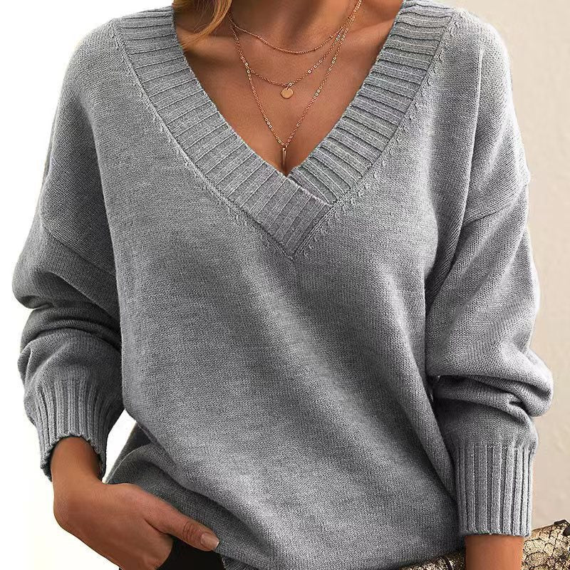 Eleganter langärmeliger Damenpullover - perfekt für jede Gelegenheit