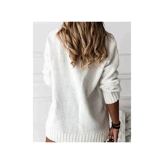 Eleganter langärmeliger Damenpullover - perfekt für jede Gelegenheit