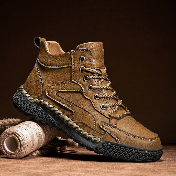 Strapazierfähige und elegante Lederwanderschuhe für Männer