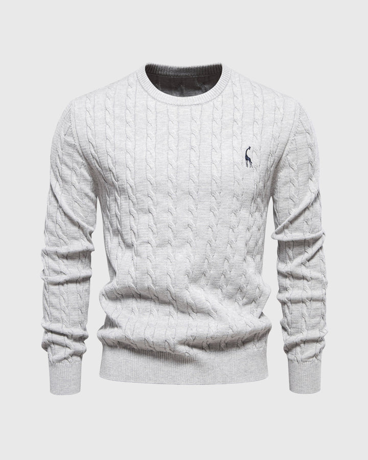 Modischer Herrenpullover aus weichem Baumwollstrick - zeitloser Komfort und Eleganz