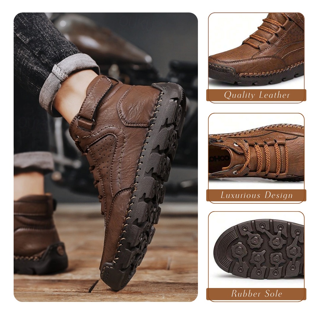 Bequeme und stilvolle orthopädische Schuhe für Männer aus hochwertigem Leder für optimalen Halt und Unterstützung