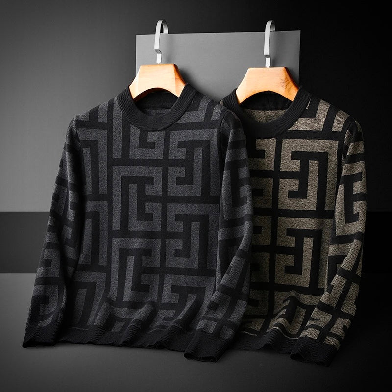 Stilvoller Herrenstrickpullover im eleganten klassischen Stil