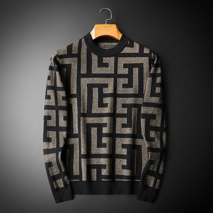 Stilvoller Herrenstrickpullover im eleganten klassischen Stil