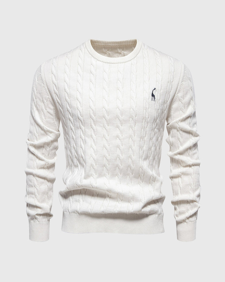 Modischer Herrenpullover aus weichem Baumwollstrick - zeitloser Komfort und Eleganz