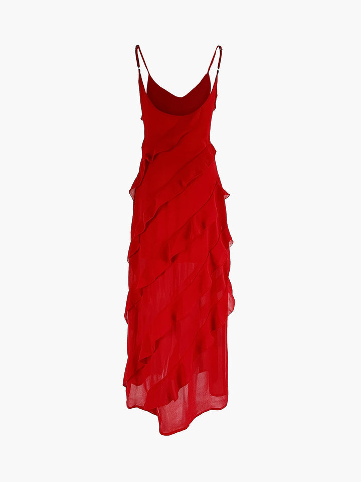 Verführerisches Ravenna™ Chiffonkleid mit offenem Rücken und auffälligem Schlitz - betonen Sie Ihre Weiblichkeit