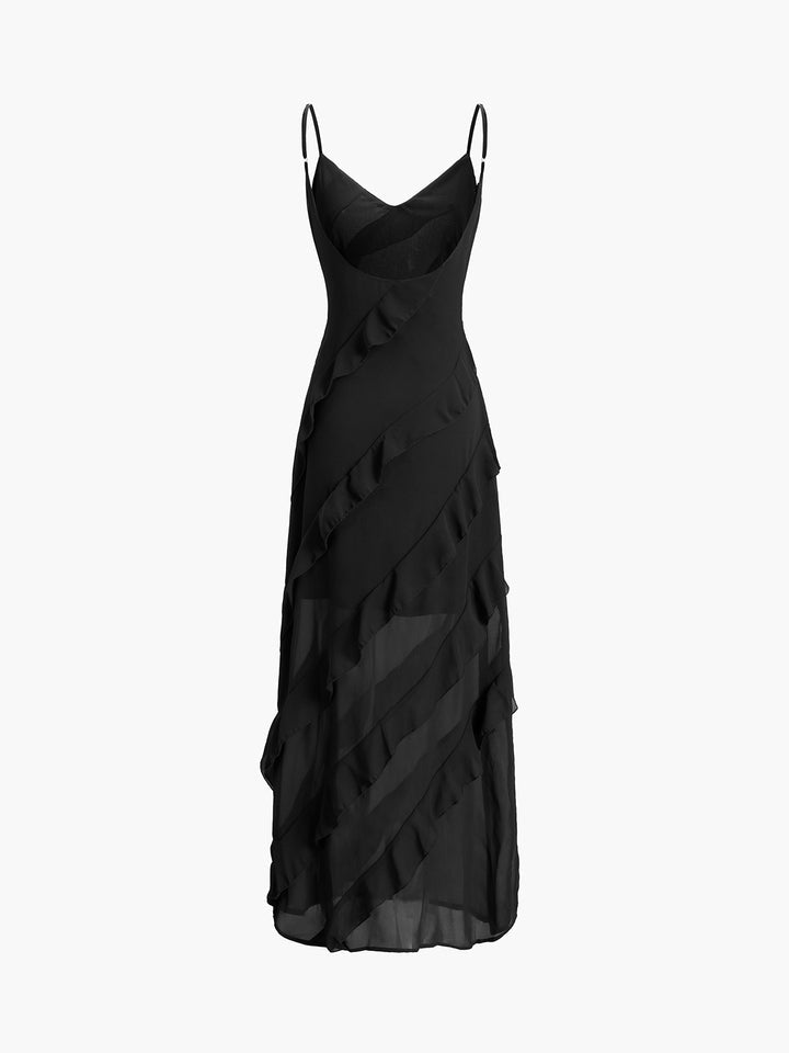 Verführerisches Ravenna™ Chiffonkleid mit offenem Rücken und auffälligem Schlitz - betonen Sie Ihre Weiblichkeit