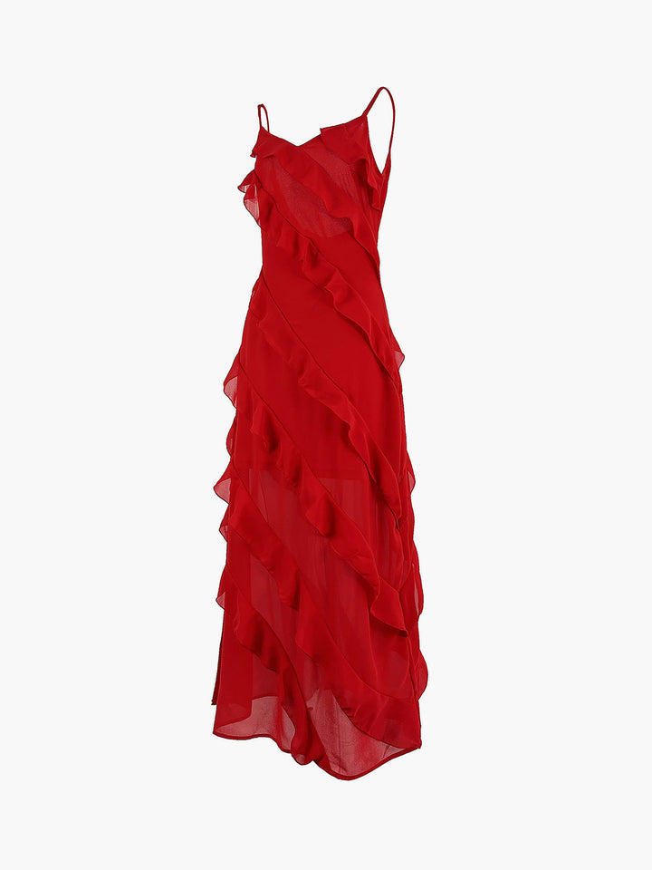 Verführerisches Ravenna™ Chiffonkleid mit offenem Rücken und auffälligem Schlitz - betonen Sie Ihre Weiblichkeit