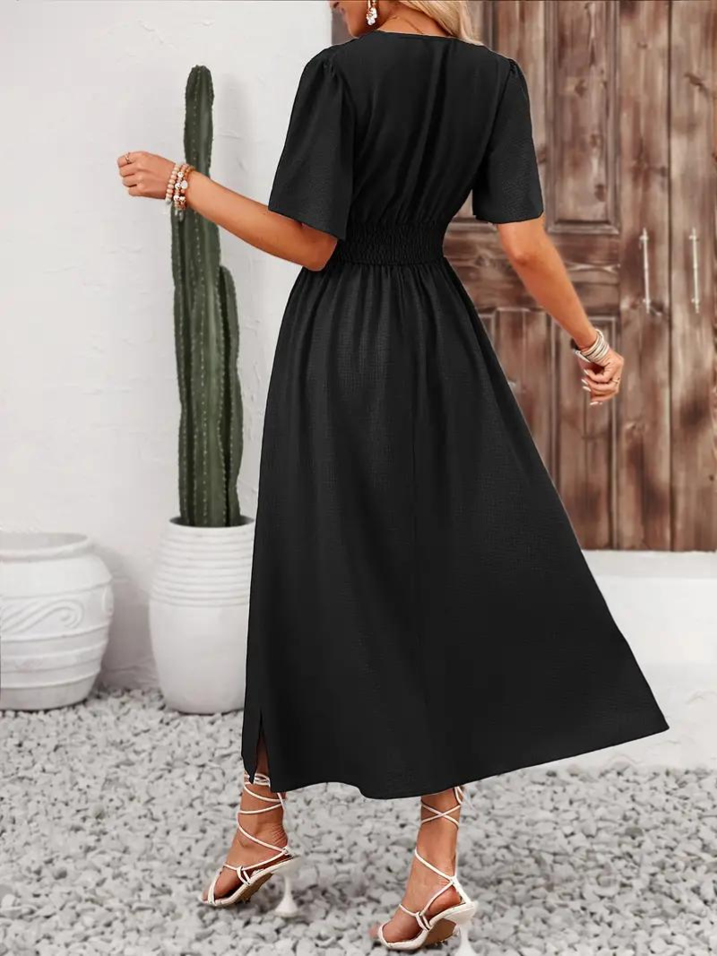 Modisches langes Damenkleid - eine Kombination aus Eleganz und Komfort für jede Gelegenheit