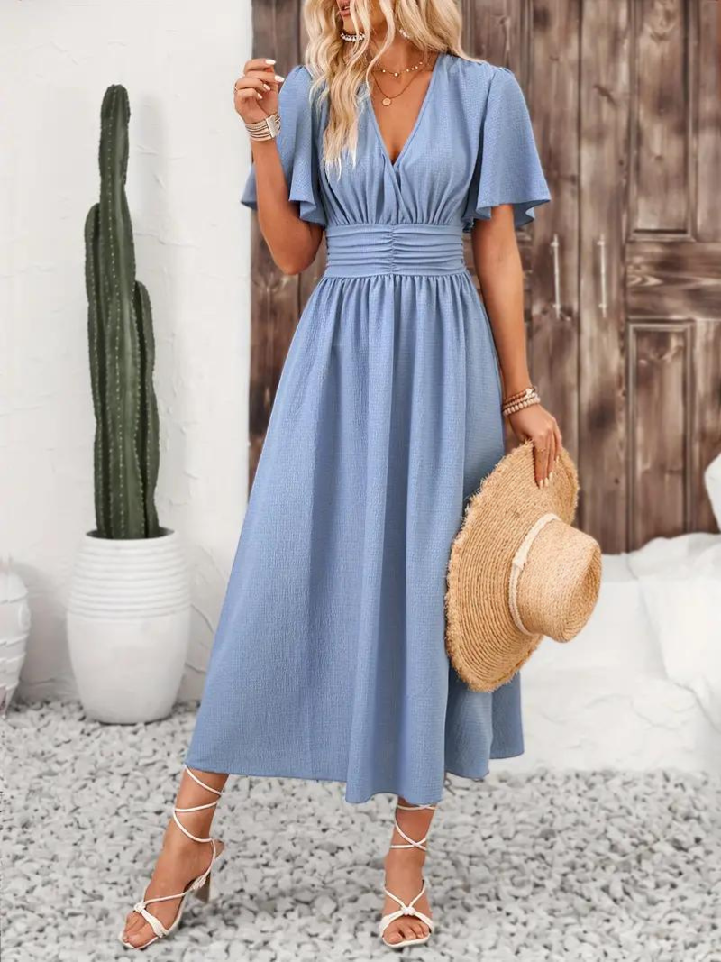 Modisches langes Damenkleid - eine Kombination aus Eleganz und Komfort für jede Gelegenheit