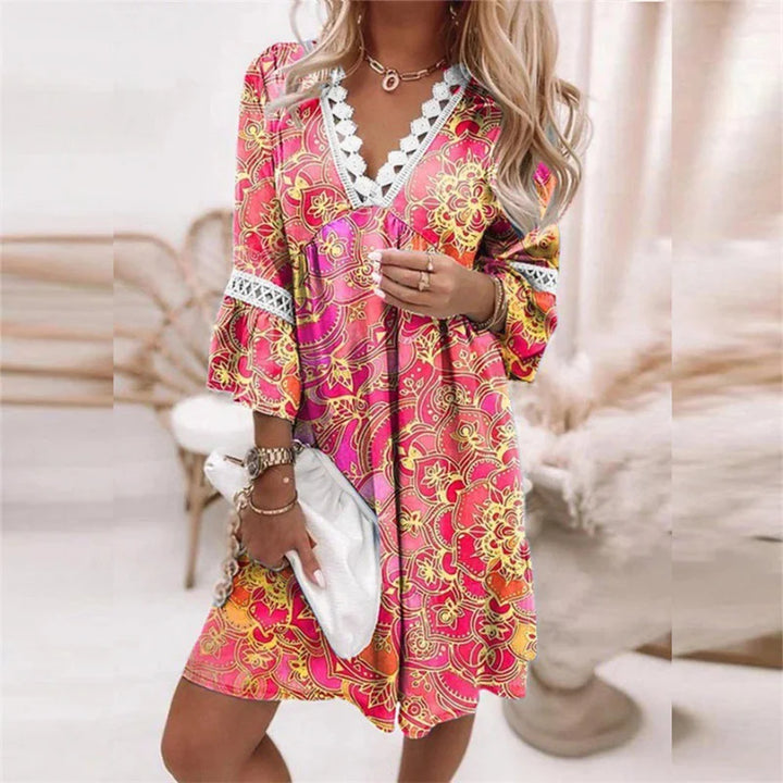 Stilvolles Blumenkleid für Damen - eine elegante Wahl für Frühling und Sommer