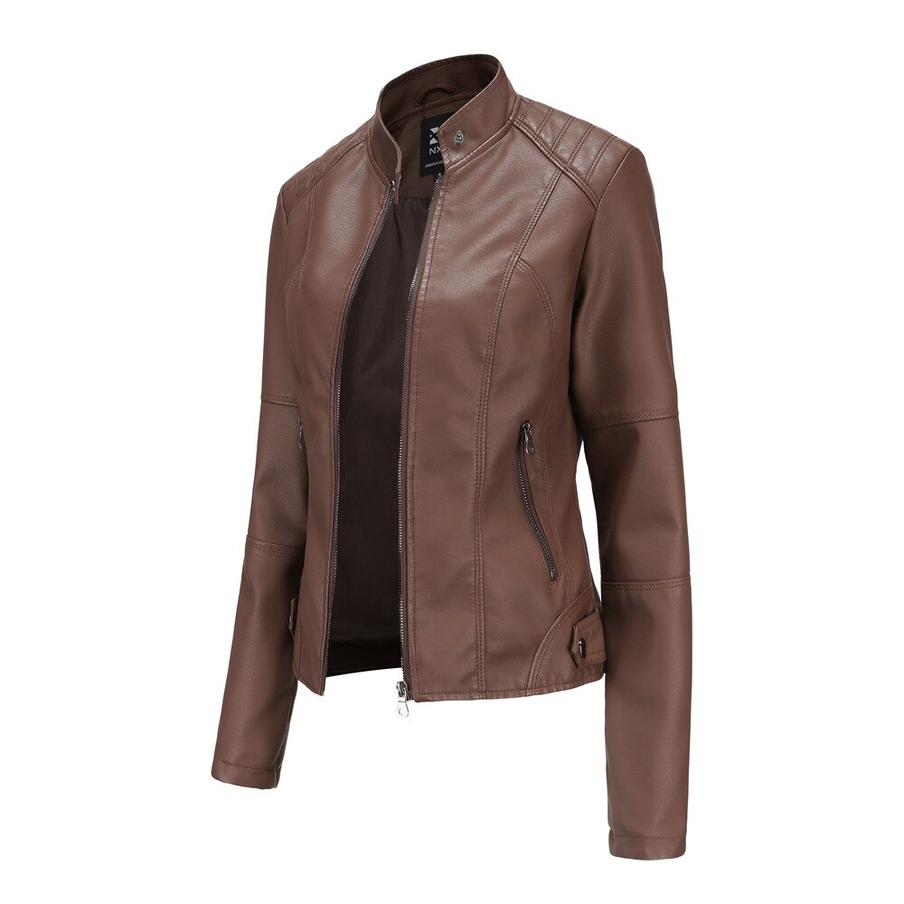 Elegancka damska kurtka biker dla wyjątkowego i modnego stylu