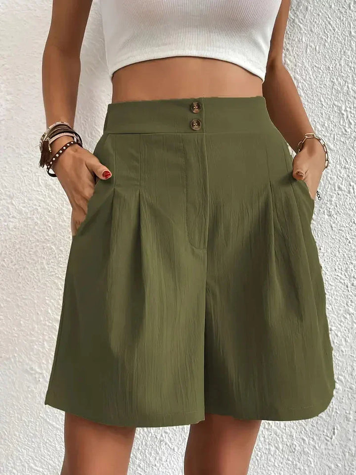 Elegante Damen-Shorts mit hoher Taille für einen modischen und bequemen Look