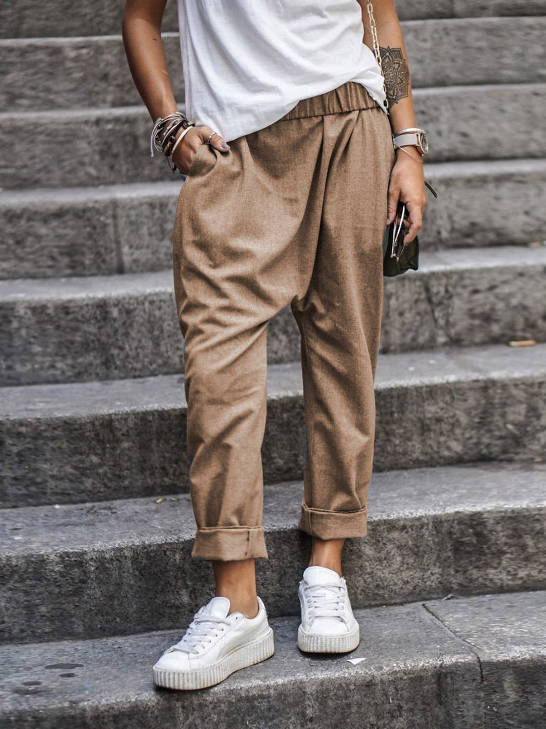 Damen-Baggy-Hosen - Bequeme und modische weite Hosen für den Freizeitlook