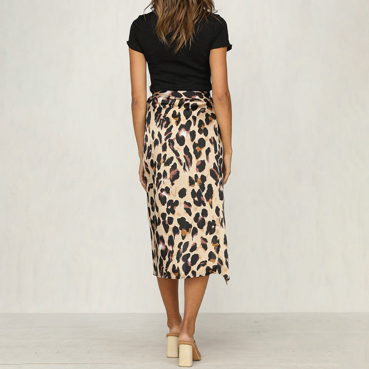 Elegante Damenrok met Luxueuze Luipaardprint - Erica