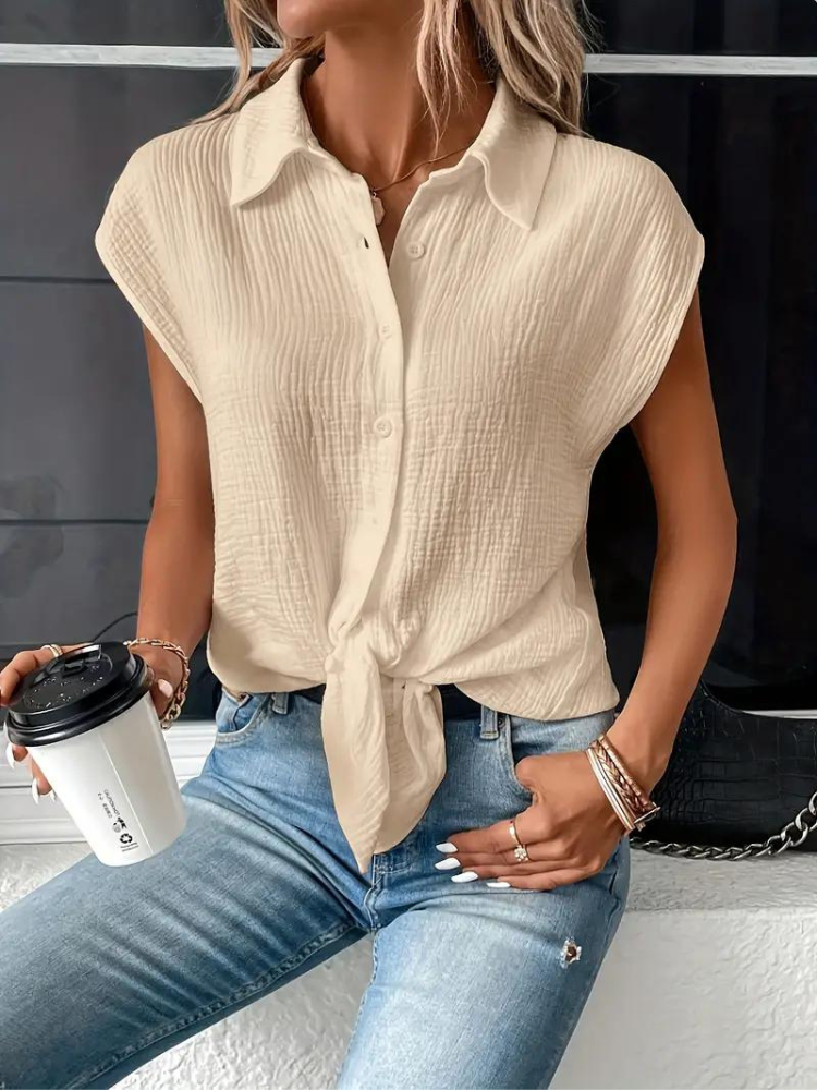 Elegante ärmellose Damenbluse - ein stilvoller und femininer Look