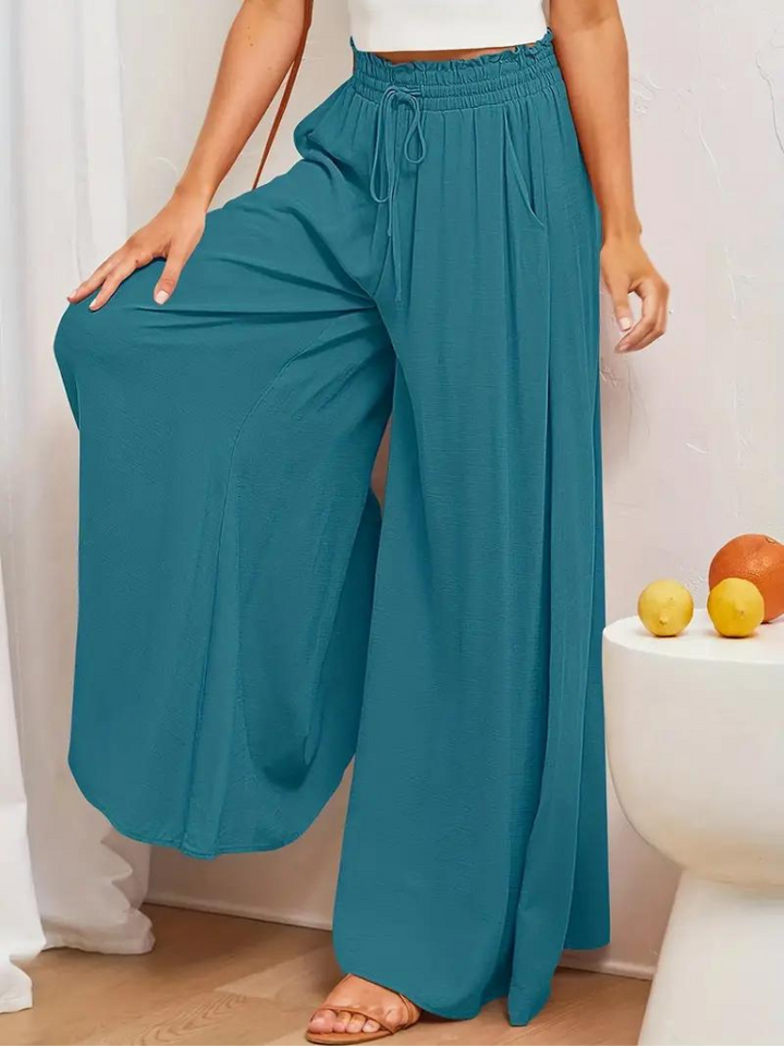 Stylowe i eleganckie damskie spodnie z wysokim stanem dla modnego wyglądu