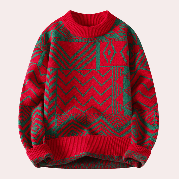 Exklusiver Herrenstrickpullover aus luxuriösem, hochwertigem Stoff