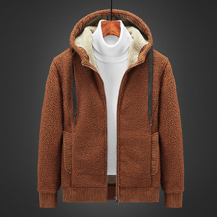 Warm gefüttertes Herren-Sweatshirt mit Reißverschluss - für Komfort und Stil
