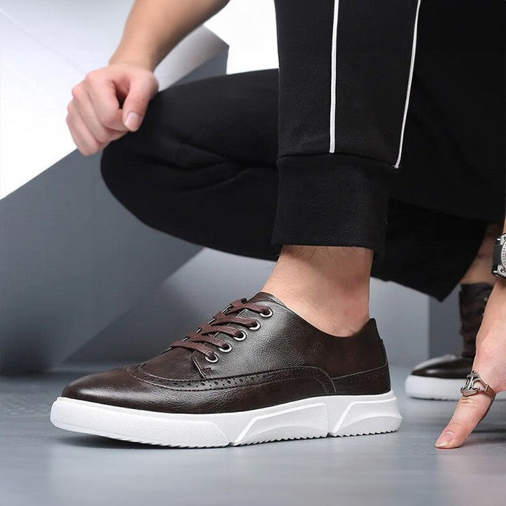 Elegante Herren-Sportschuhe aus Leder - ideal für elegante Freizeitkleidung