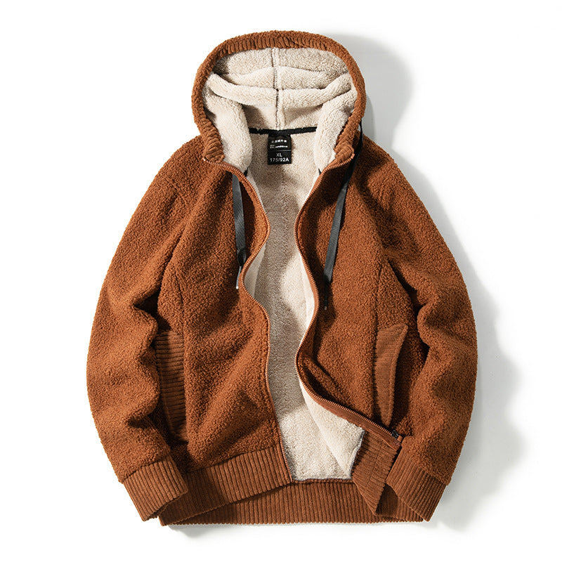 Warm gefüttertes Herren-Sweatshirt mit Reißverschluss - für Komfort und Stil