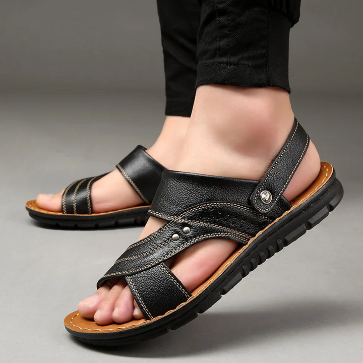 Modische und bequeme Herren-Ledersandalen für entspannte Tage