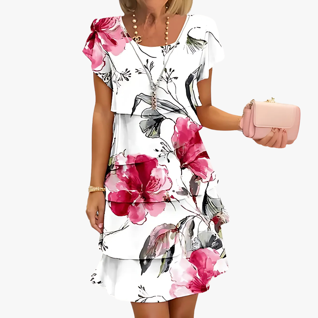 Stilvolles und feminines Damen Maxikleid mit Blumenmuster für besondere Anlässe