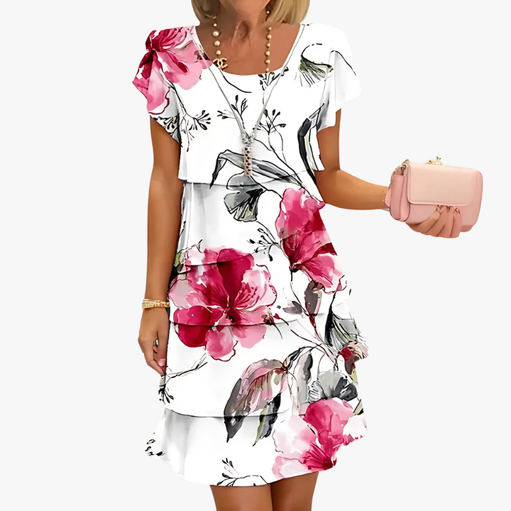 Stilvolles und feminines Damen Maxikleid mit Blumenmuster für besondere Anlässe