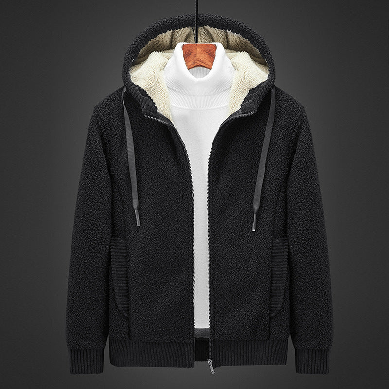 Warm gefüttertes Herren-Sweatshirt mit Reißverschluss - für Komfort und Stil